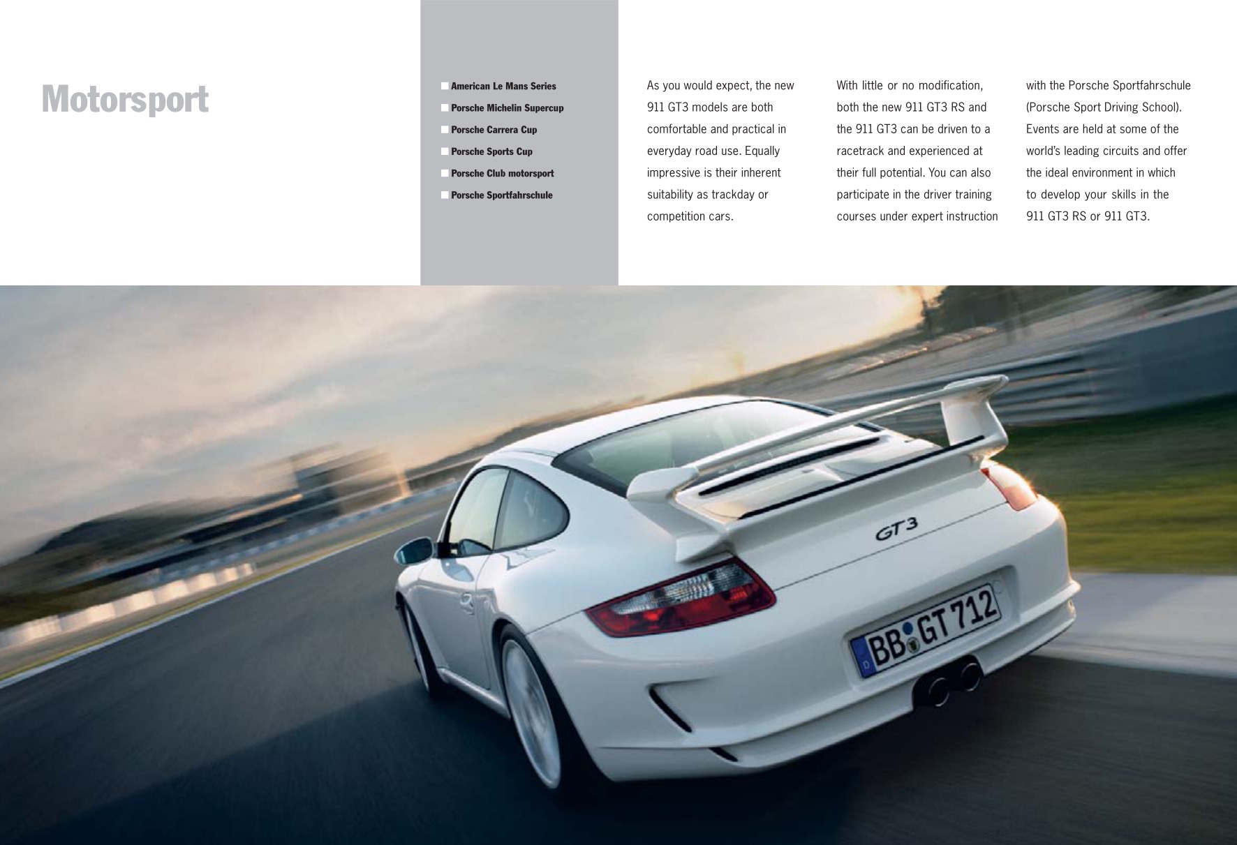 2007 Porsche Porsche 911 GT3 Brochure Page 18